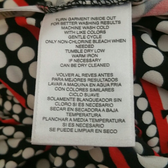 Anne Klein Black White Red Sleeveless Top … - Picture 7 of 7